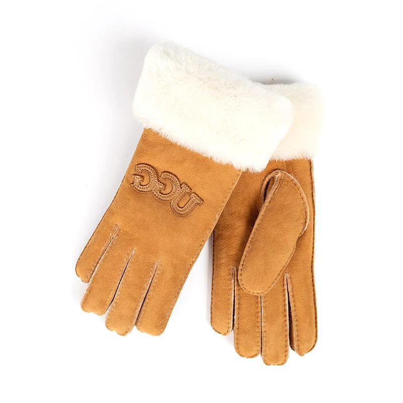 UGG Premium Sheepskin Logo Gloves 3 UGG Premium Sheepskin Logo Gloves