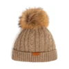 UGG Pure CASHMERE Beanie - Detachable PomPom 1 UGG Pure CASHMERE Beanie - Detachable PomPom -Jumbo Sale Store NaturalBrown