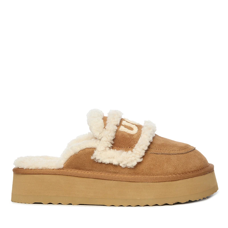 UGG Trisha Fluffy Platform Scuff 4 UGG Trisha Fluffy Platform Scuff - Image 2