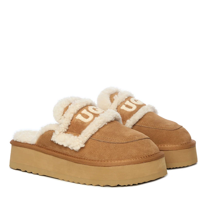 UGG Trisha Fluffy Platform Scuff 6 UGG Trisha Fluffy Platform Scuff - Image 4