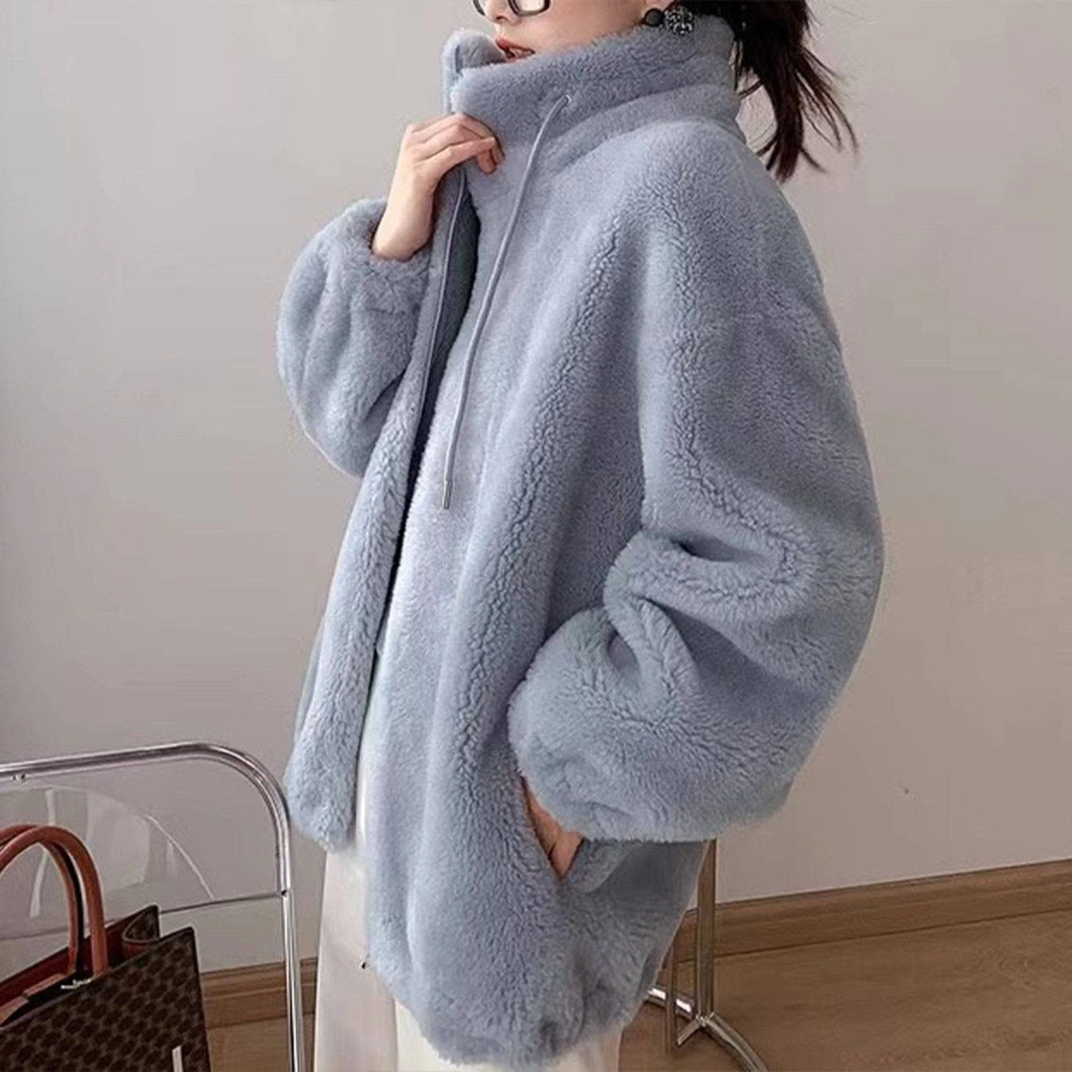 Camille Sheepskin Teddy Jacket 14 Camille Sheepskin Teddy Jacket - Image 12