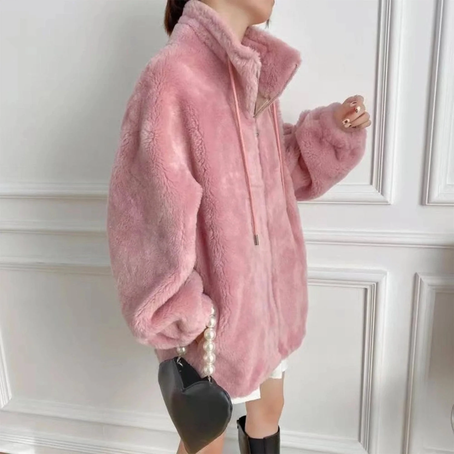 Camille Sheepskin Teddy Jacket 7 Camille Sheepskin Teddy Jacket - Image 5