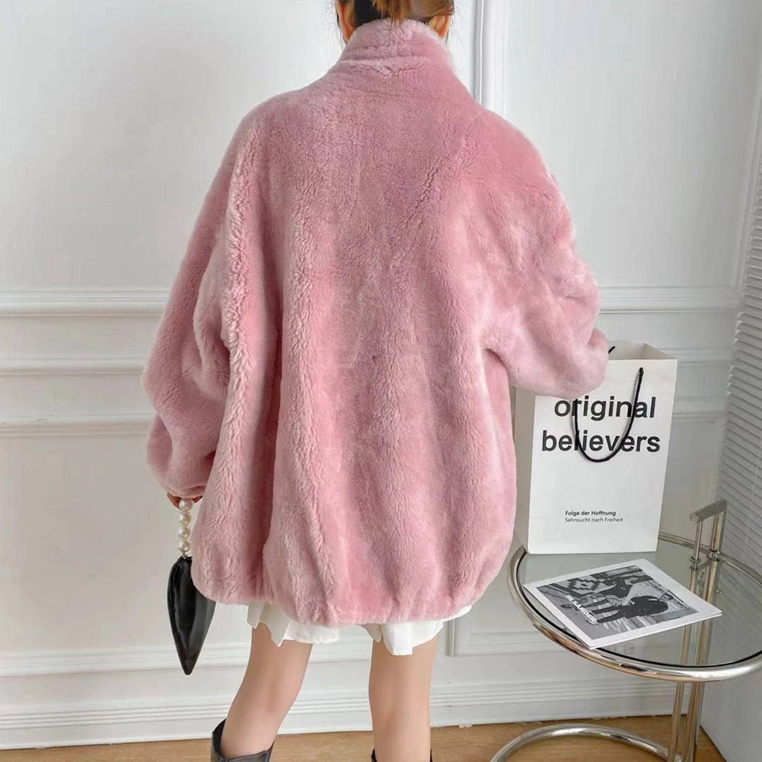 Camille Sheepskin Teddy Jacket 10 Camille Sheepskin Teddy Jacket - Image 8