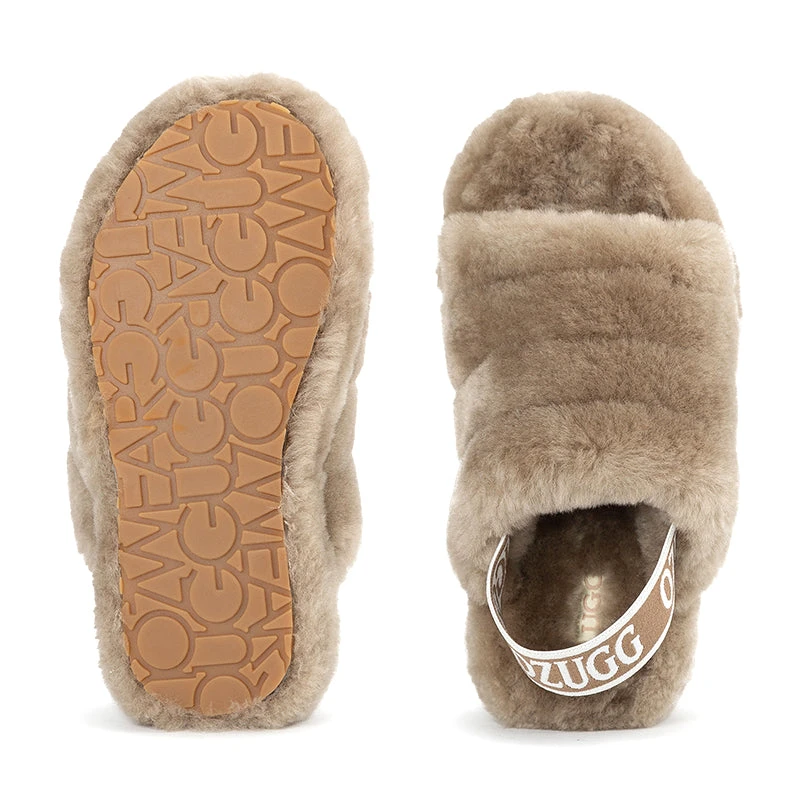 UGG Premium Kids Fluffy Sandals 7 UGG Premium Kids Fluffy Sandals - Image 5