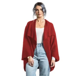 Premium Possum And Merino Wool - Moss Stitch Shrug -Jumbo Sale Store rata